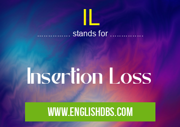 IL means Insertion Loss IL