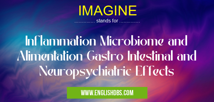 IMAGINE means Inflammation Microbiome and Alimentation Gastro Intestinal and Neuropsychiatric Effects IMAGINE