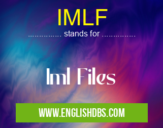 IMLF means Iml Files IMLF