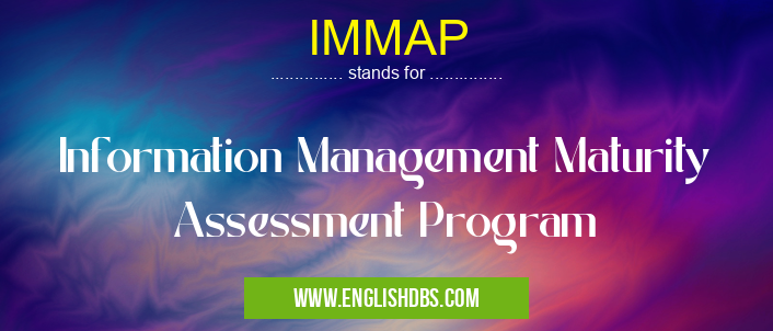 IMMAP means Information Management Maturity Assessment Program IMMAP