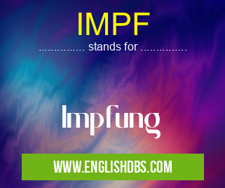 IMPF means Impfung IMPF