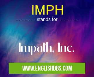 IMPH means Impath, Inc. IMPH