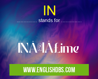 IN means INălţime IN
