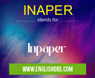 INAPER means Inpaper INAPER