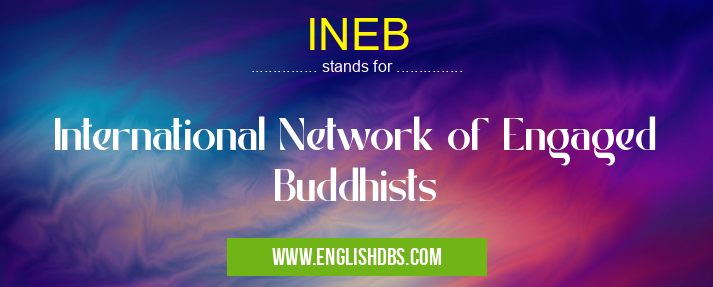 INEB means International Network of Engaged Buddhists INEB