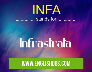 INFA means Infrastrata INFA