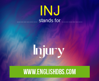 INJ means Injury INJ