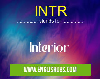 INTR means Interior INTR