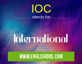 IOC means International IOC