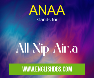 ANAA means All Nip Air.a ANAA