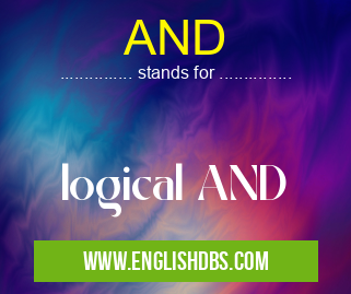 AND means logical AND AND