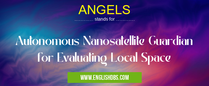 ANGELS means Autonomous Nanosatellite Guardian for Evaluating Local Space ANGELS