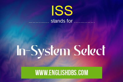 ISS means In-System Select ISS
