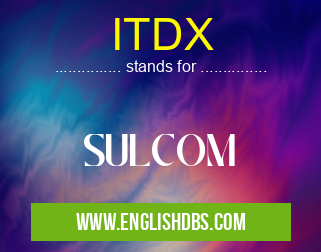 ITDX means SULCOM ITDX