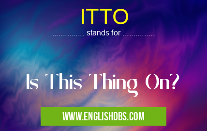ITTO means Is This Thing On? ITTO