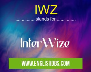 IWZ means InterWize IWZ