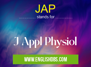 JAP means J Appl Physiol JAP