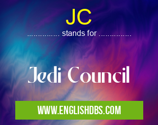 JC means Jedi Council JC