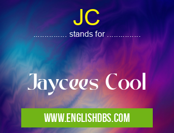 JC means Jaycees Cool JC
