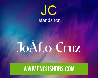 JC means João Cruz JC