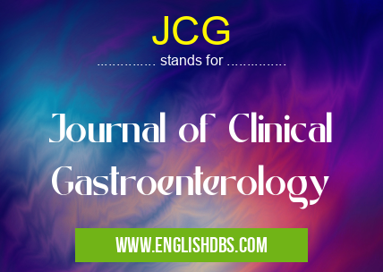 JCG means Journal of Clinical Gastroenterology JCG