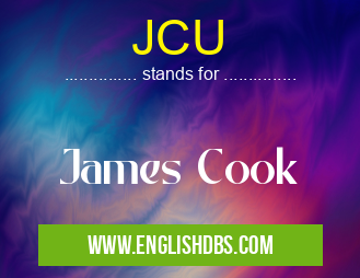 JCU means James Cook JCU