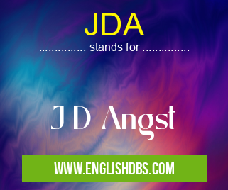 JDA means J D Angst JDA