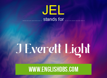 JEL means J Everett Light JEL