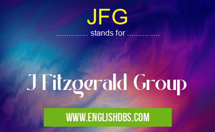 JFG means J Fitzgerald Group JFG