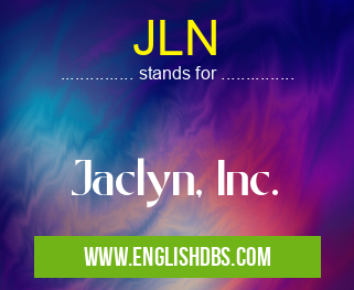 JLN means Jaclyn, Inc. JLN