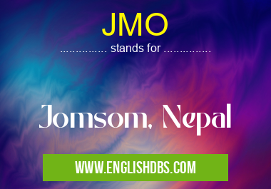 JMO means Jomsom, Nepal JMO