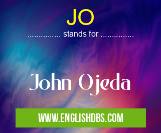 JO means John Ojeda JO