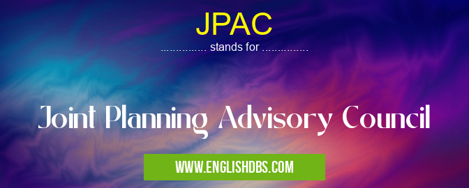 JPAC means Joint Planning Advisory Council JPAC