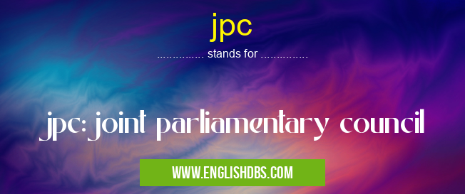 jpc means jpc:joint parliamentary council jpc