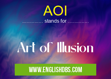 AOI means Art of Illusion AOI