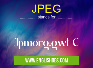 JPEG means Jpmorg.gwt C JPEG