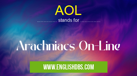 AOL means Arachniacs On-Line AOL