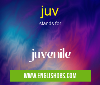 juv means juvenile juv