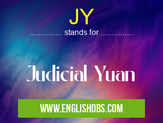 JY means Judicial Yuan JY