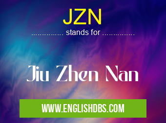 JZN means Jiu Zhen Nan JZN