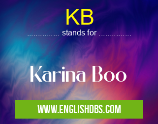 KB means Karina Boo KB