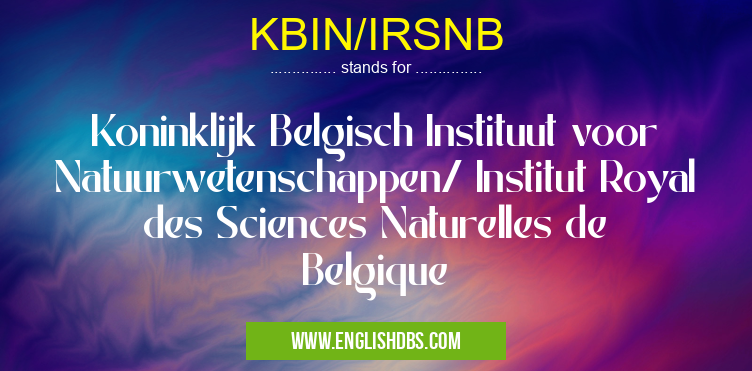 KBIN/IRSNB