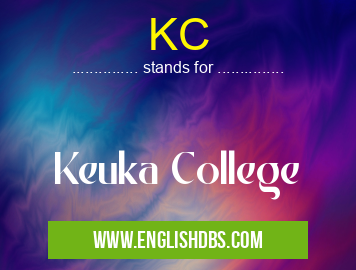 KC means Keuka College KC