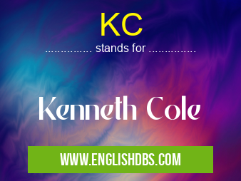 KC means Kenneth Cole KC