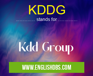 KDDG means Kdd Group KDDG