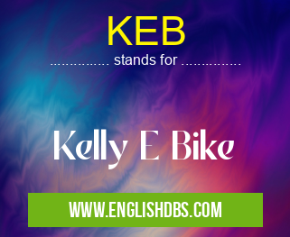 KEB means Kelly E Bike KEB