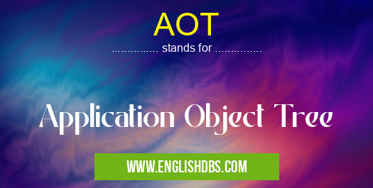 AOT means Application Object Tree AOT