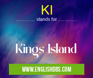 KI means Kings Island KI