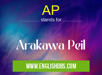 AP means Arakawa Peil AP