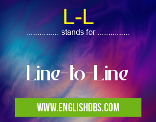 L-L means Line-to-Line L-L